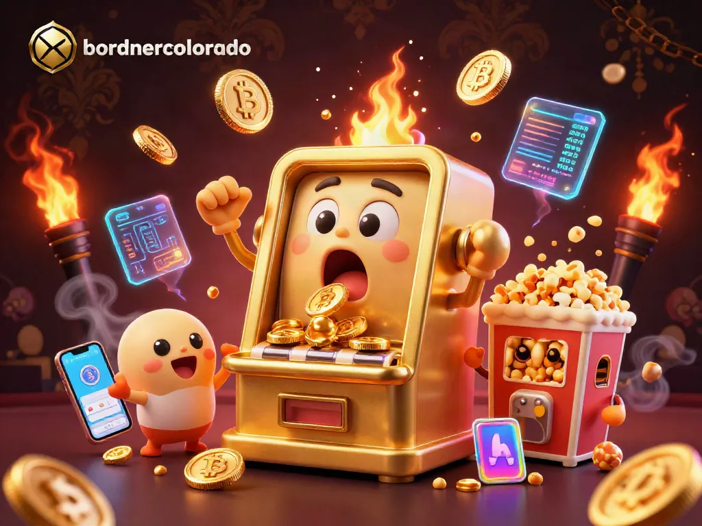 Play slots at bordnercolorado, where a golden slot machine wins big with cheering support!
